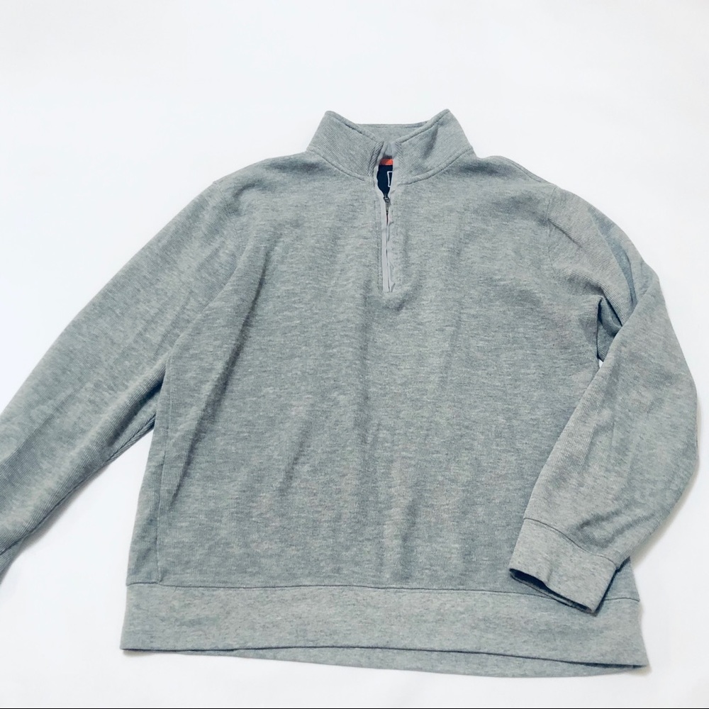 Gray 1/4 zip pullover sweater - Men’s L